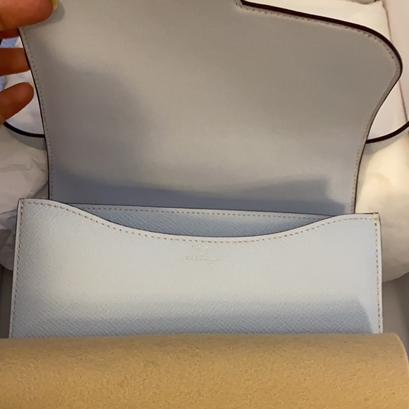 SOLD Mini Constance 18 Bleu Brume Epson Hermès bag - Picture 6 of 15